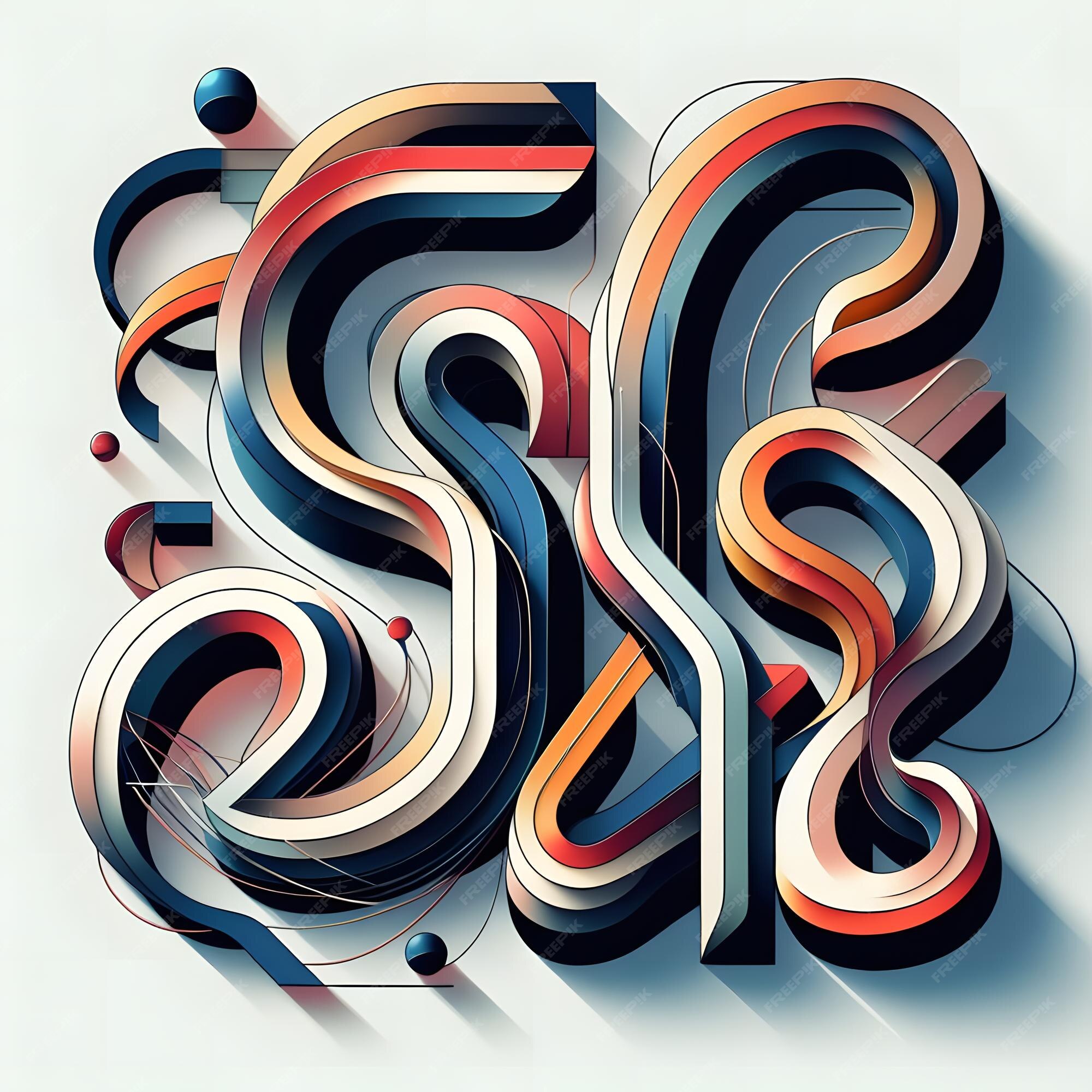Premium Photo | Vibrant Abstract Objects Colorful Alphabet Letters ...