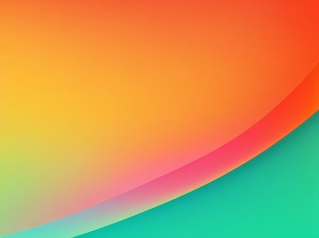 Vibrant abstract orange teal green and pink gradient with grainy texture