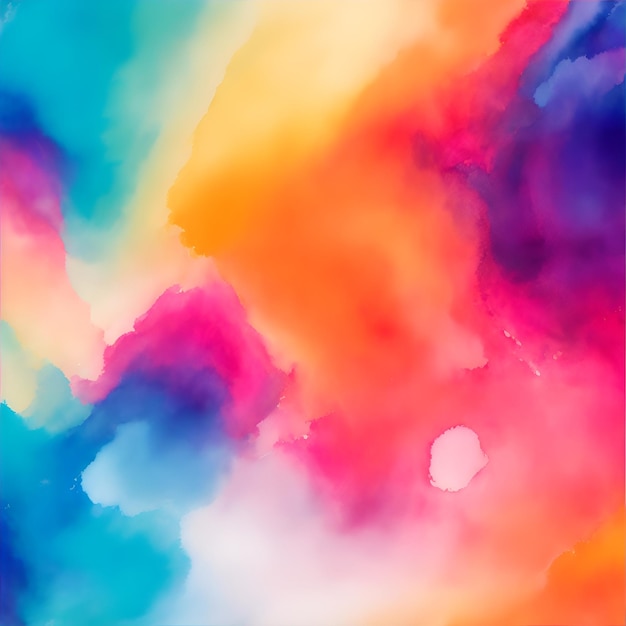 A vibrant abstract painting watercolor background