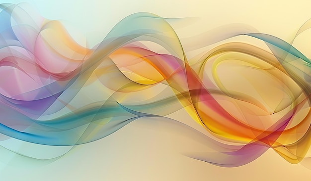 Vibrant abstract wave background with flowing colors