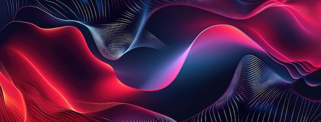 Vibrant Abstract Waves in Dynamic Motion