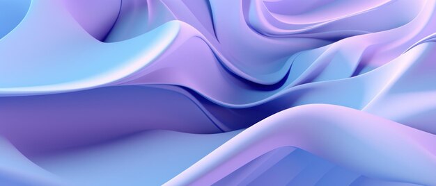 Vibrant abstract waves in purple and blue dynamic and artistic ai generative