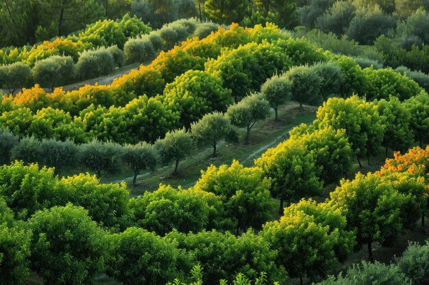 Vibrant Abstraction in Suburban Orchards