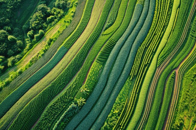 Vibrant Aerial Abstraction