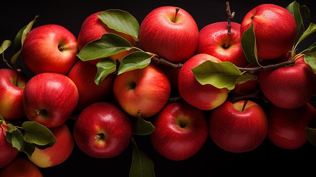 Photo vibrant apple harvest standalone orchard gems