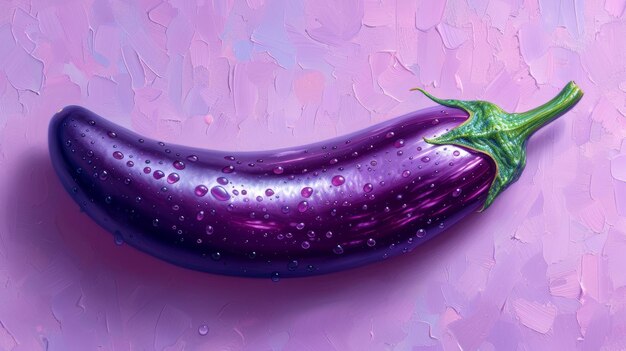 Vibrant aubergine illustration for design projects generative ai