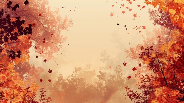 Vibrant Autumn Forest Foliage Image