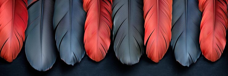 Photo vibrant avian plumage futuristic bird feather texture background for artistic designs