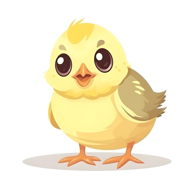 Photo vibrant baby chick illustration