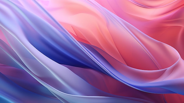 A vibrant backdrop with fabric in shades of pink and purple generative ai