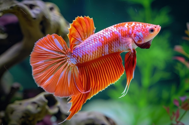 Vibrant Beta fish Generate Ai