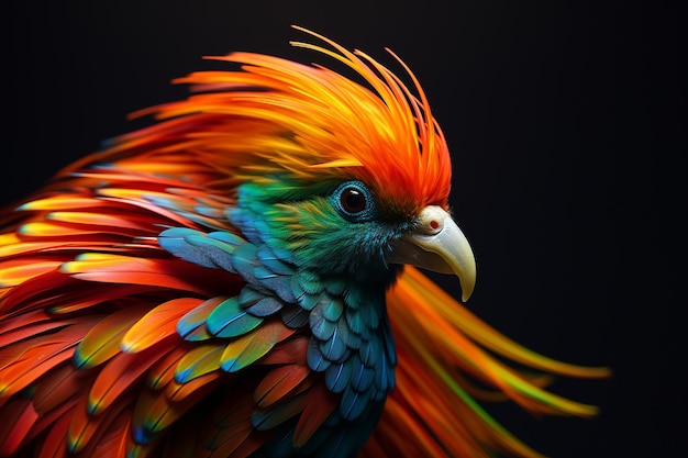 Vibrant Bird Wing Beauty