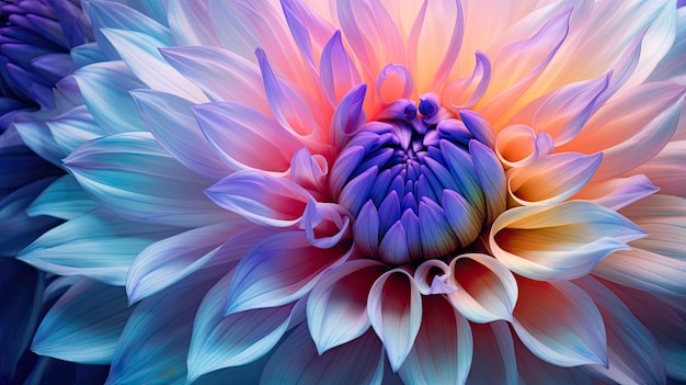 Vibrant blooming flower