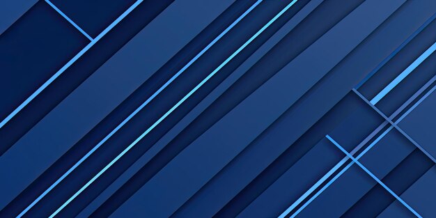 Foto uno sfondo astratto blu vibrante con linee che si intersecano