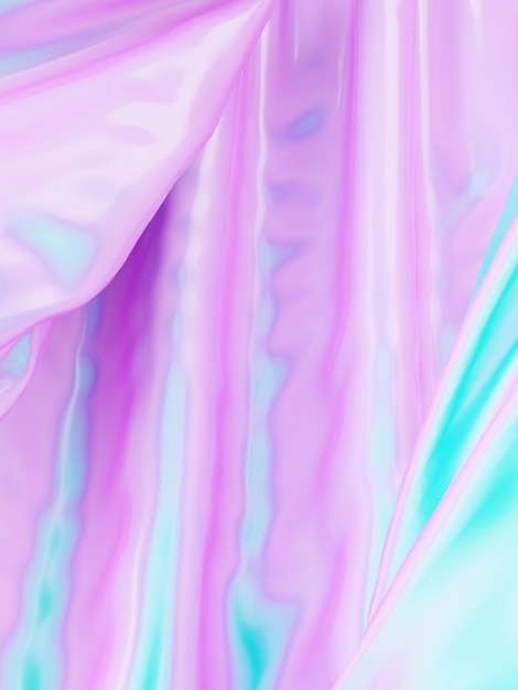 Vibrant blue and pink silk glossy texture