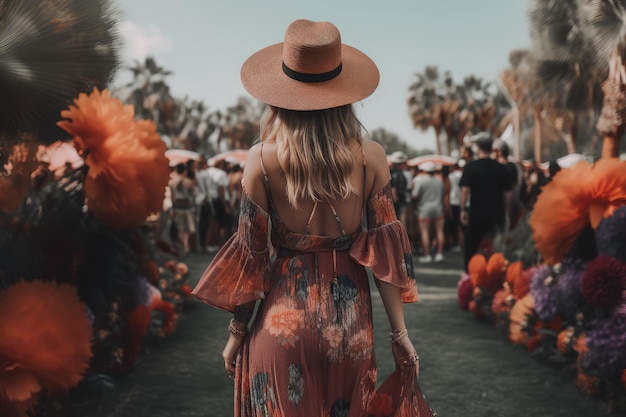 vibrant and bohemianinspired Coachella festival outfit