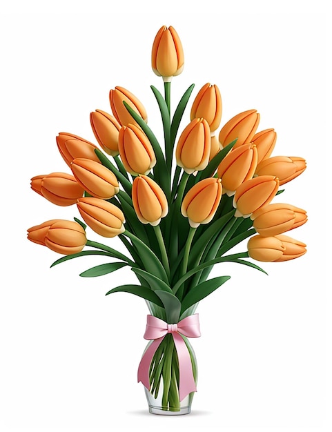 A vibrant bouquet of tuberose blooms white background ai generated