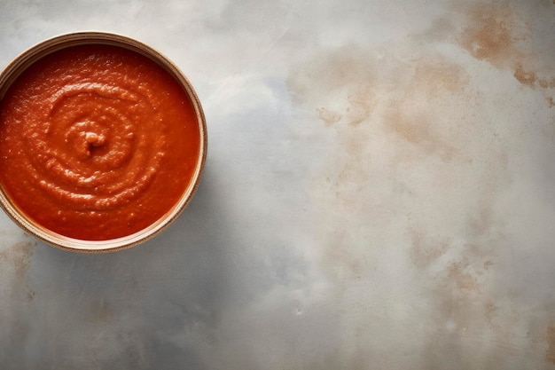 Vibrant bowl of rich tomato sauce capturing the essence of Italian cuisine