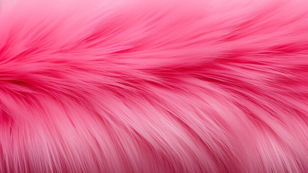 Vibrant bright pink fur texture background with distant perspective view for design and decoration