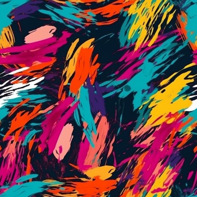 vibrant brush strokes pattern