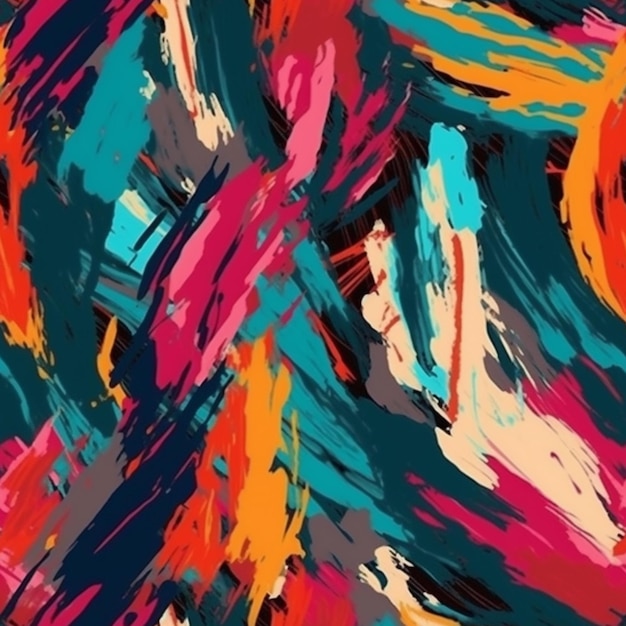 vibrant brush strokes pattern