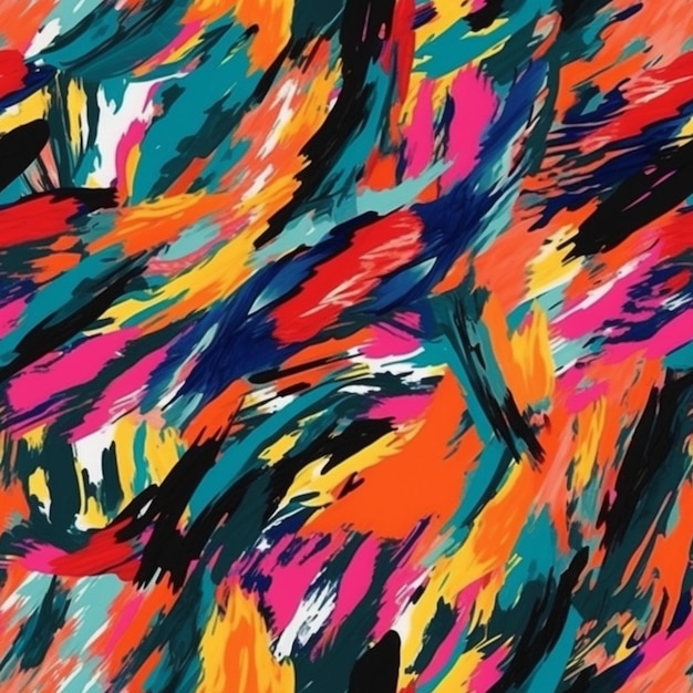 vibrant brush strokes pattern