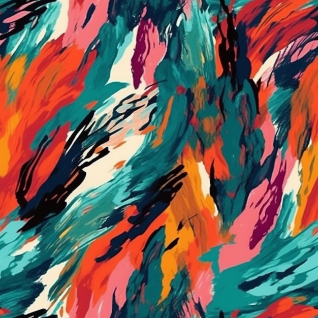 vibrant brush strokes pattern