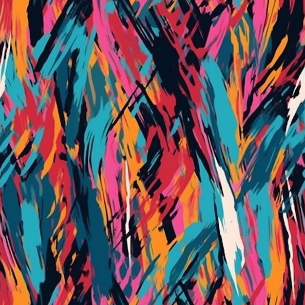 vibrant brush strokes pattern