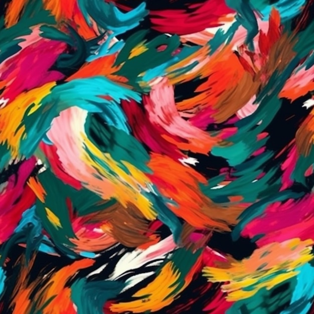 vibrant brush strokes pattern