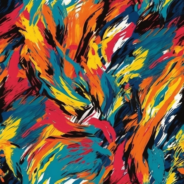 vibrant brush strokes pattern