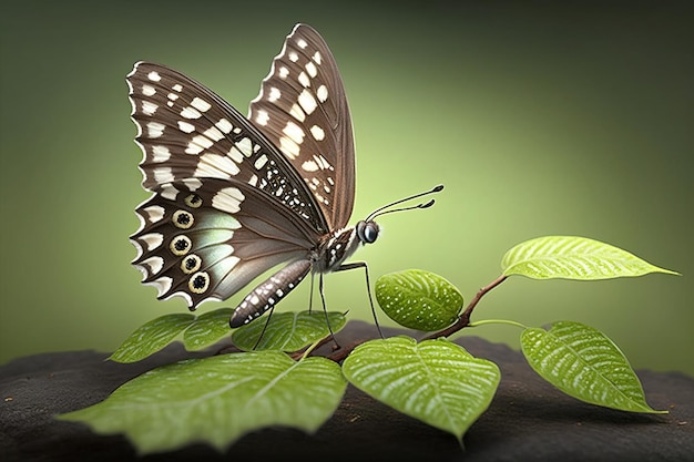 Foto farfalle vibranti mostrano la bellezza della natura all'aperto generata da ai
