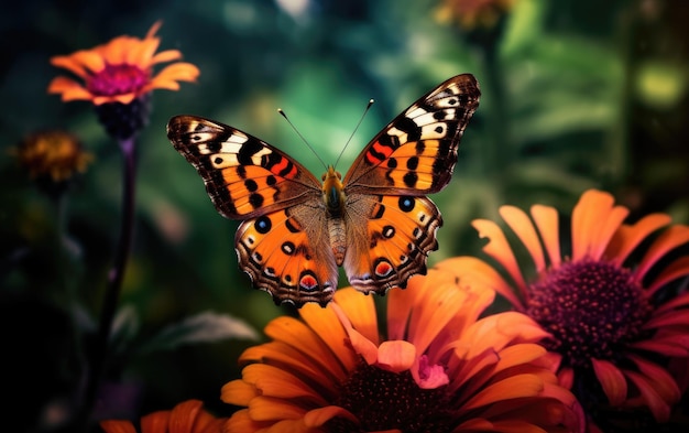 Vibrant Butterfly Flower Rest