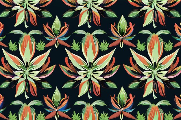 Vibrant Calendula Pattern Design