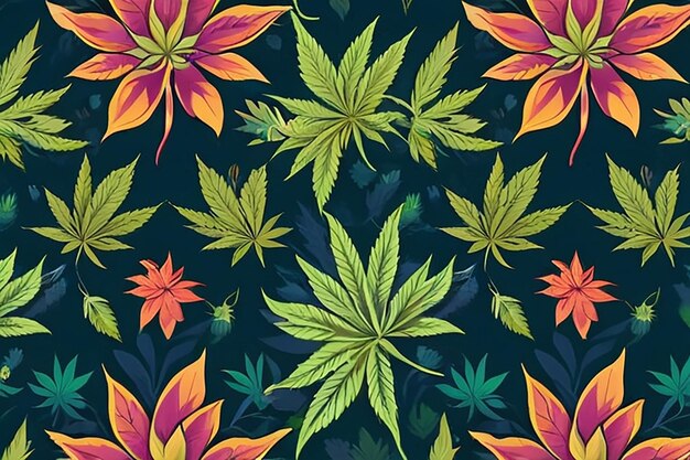 Vibrant Calendula Pattern Design