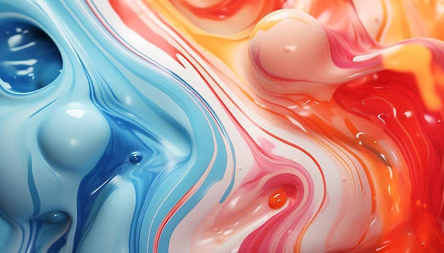 Vibrant and captivating an abstract marble background bursting with a colorful palette