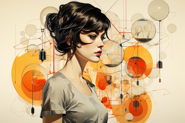 Vibrant and captivating modern illustration capturing the essence of medicine