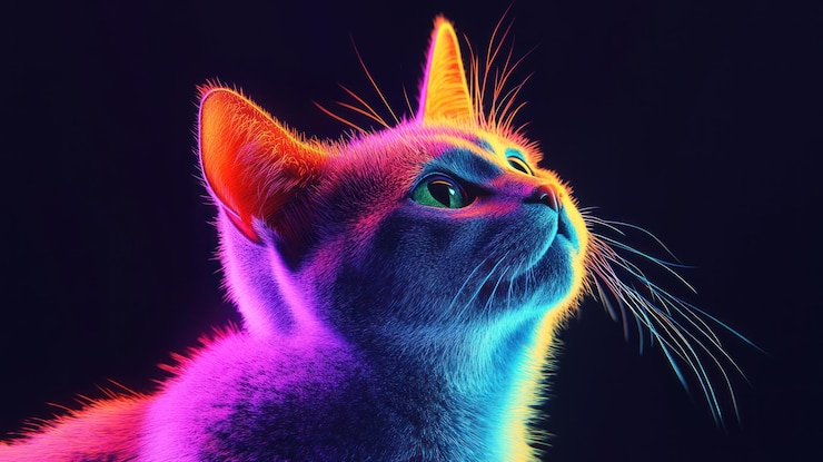 Фотография живой портрет кошки