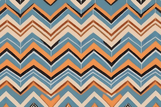 A vibrant chevron seamless pattern image generated by Ai