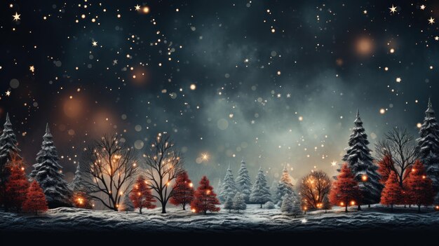 Vibrant Christmas Background with Generous Copy Space