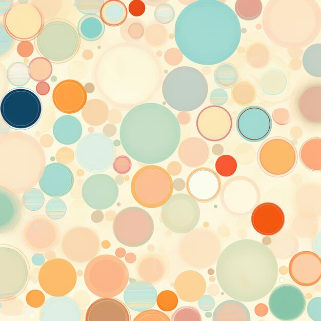 Vibrant Circularity Exploring Pale Color Patterns