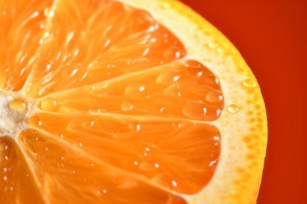 Vibrant citrus bliss capturing the closeup beauty of an orange slice