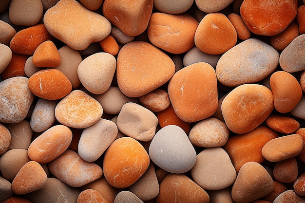 Vibrant Citrus Orange Plain Stone Background