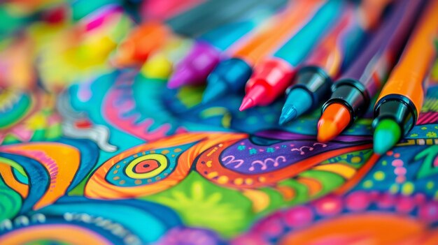 Vibrant Classroom Art with Markers