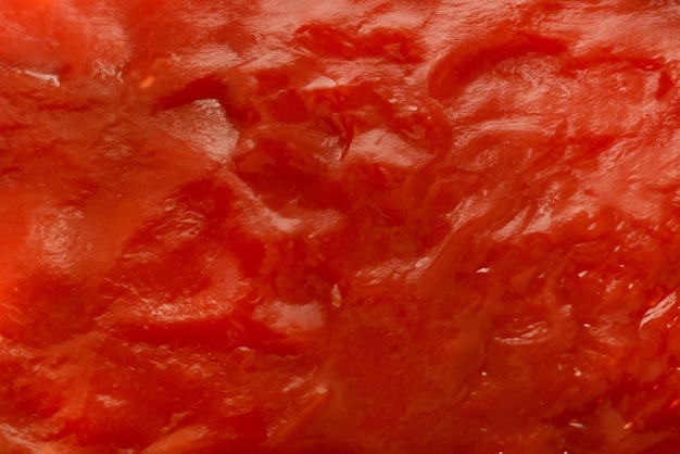 Photo vibrant close up tomato sauce and ketchup texture backdrop