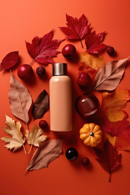 a vibrant collage of autumnal colors