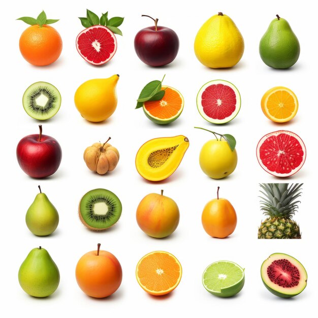 Vibrant Collection of Tropical Fruits