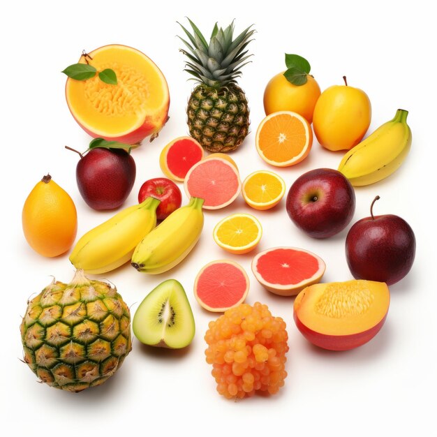 Vibrant Collection of Tropical Fruits