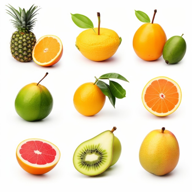 Vibrant Collection of Tropical Fruits