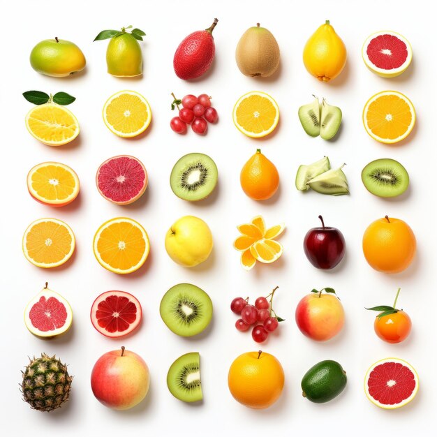 Vibrant Collection of Tropical Fruits