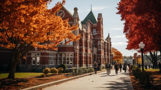 Vibrant College Campus Life